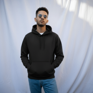 black hoodie