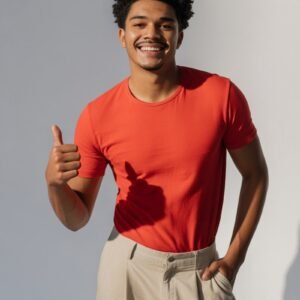 red round neck